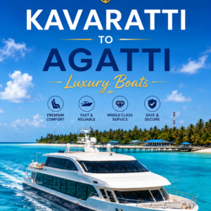 create a image for Kavaratti to Agatti (luxury boats)
